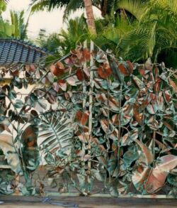 Larry Padilla's first Main Gate Intricate metal sculpture of various animals and plants with a tropical backdrop.
